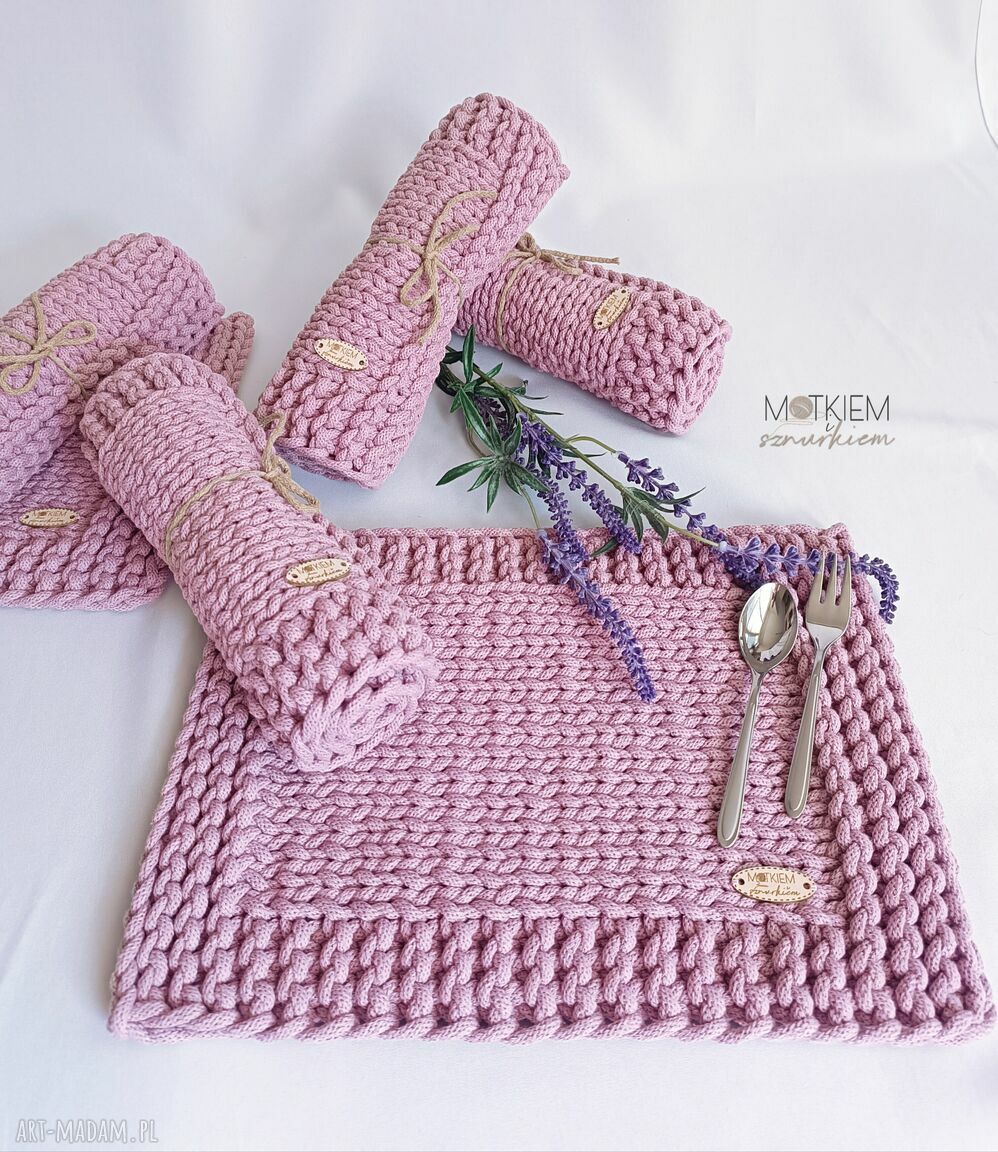 Podkładka na stół Cadre ze sznurka 30/40 cm