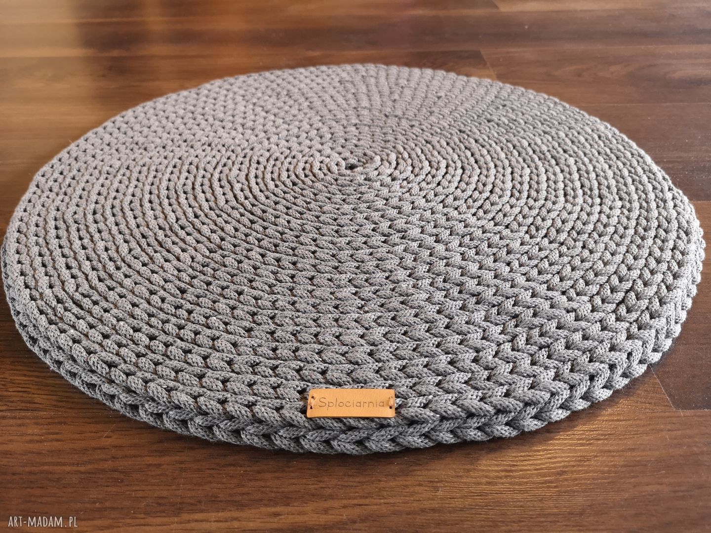 Podkładka okrągła ze sznurka bawełnianego, średnica 50 cm