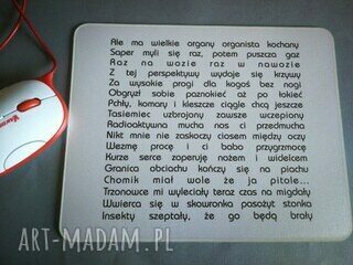 Autorska podkładka pod mysz do komputera 24x19 cm