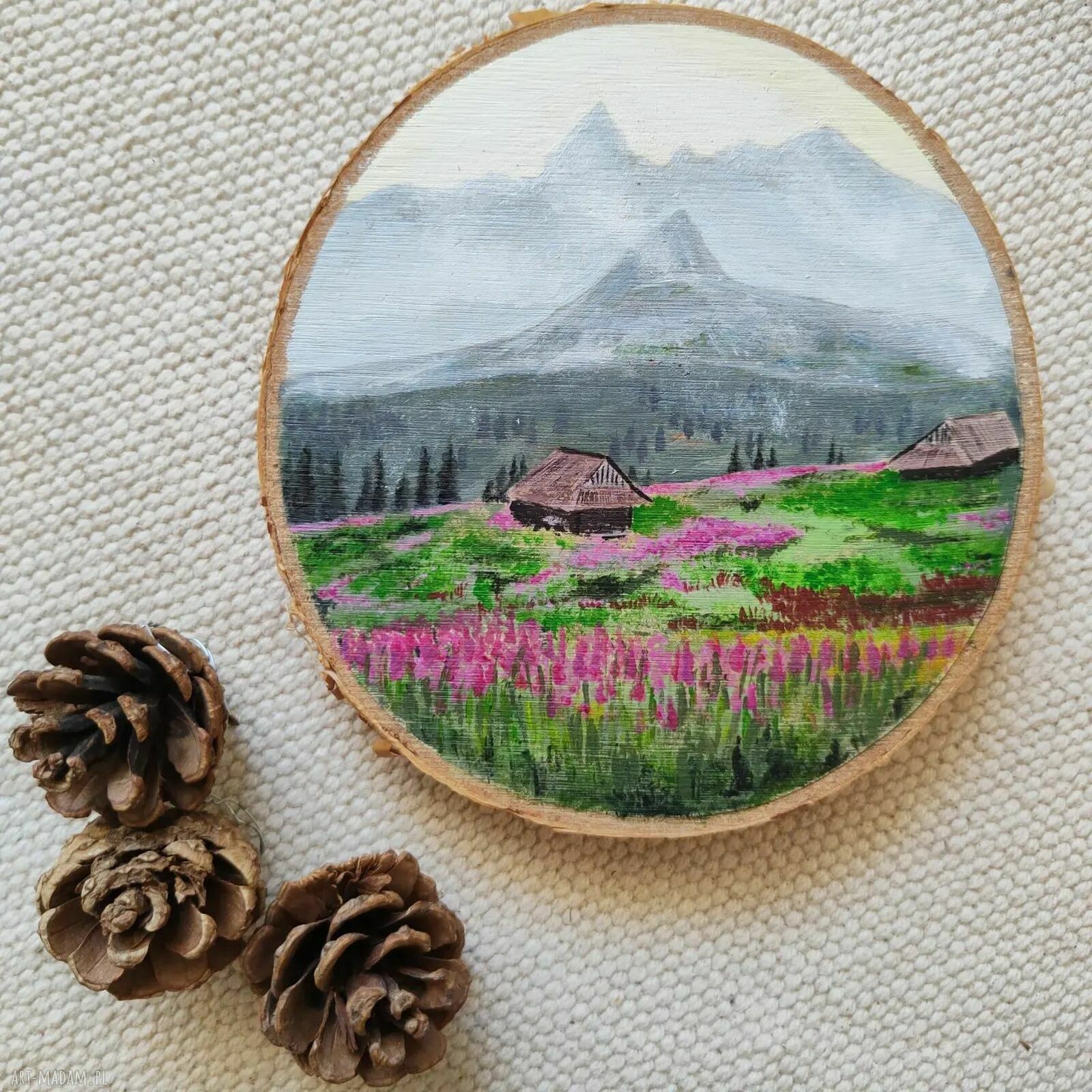 Podkładka pod kubek i mini-obrazek Tatry - Hala Gąsienicowa