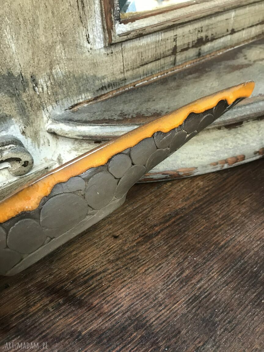 Podłużna misa handmade do kuchni i na stół