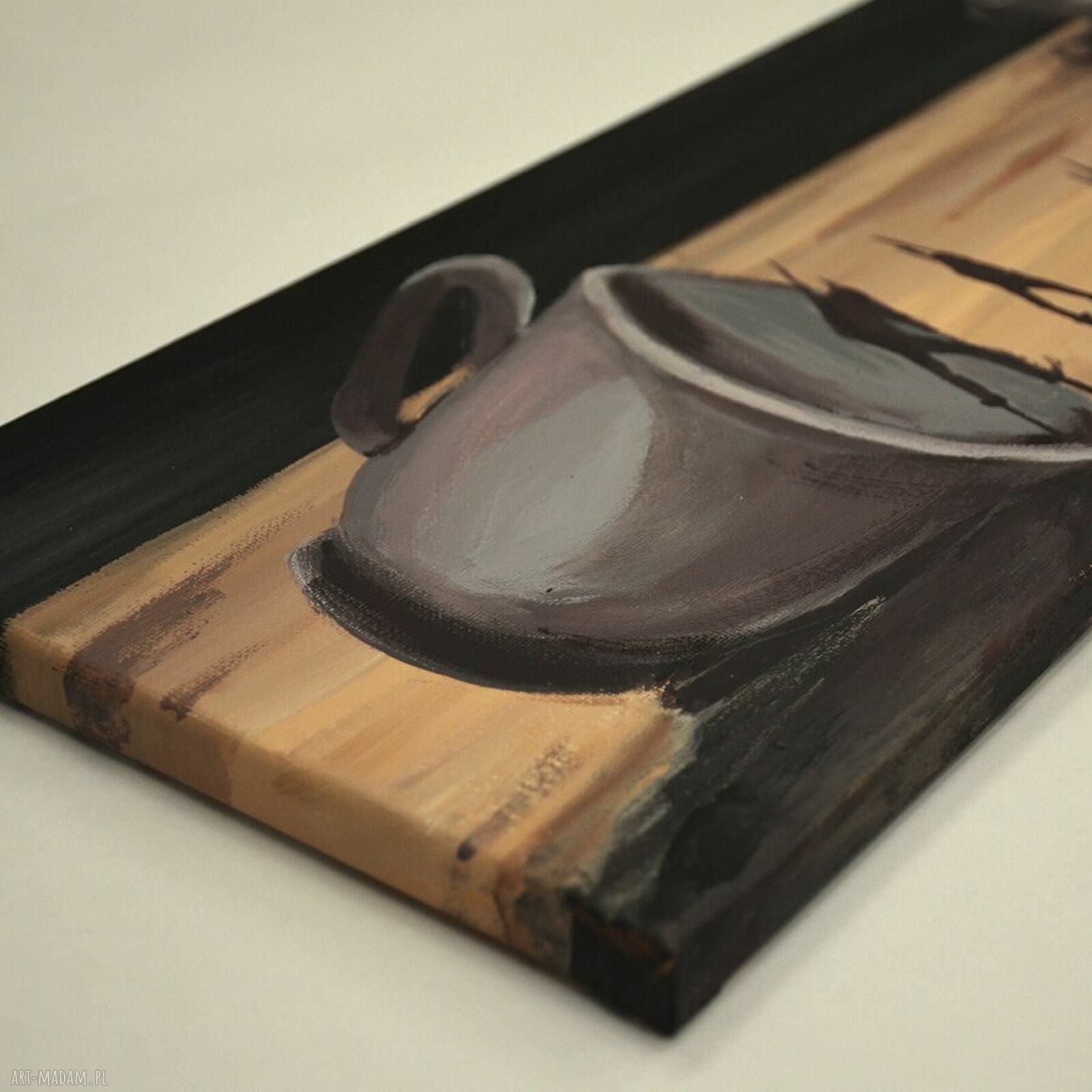Podróż - akryl na płótnie surrealizm 50x20 cm (sygnowany)