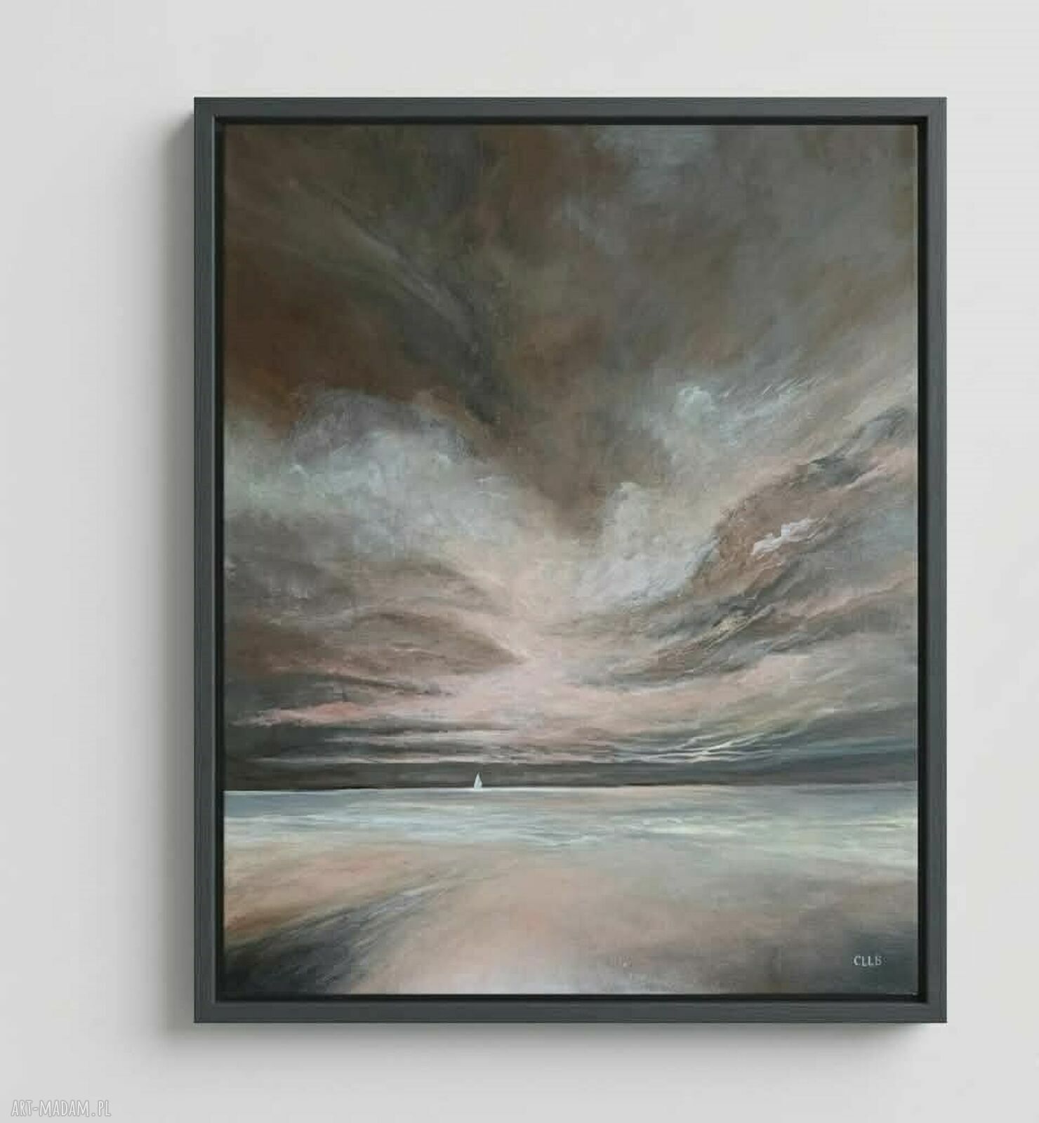 Podróż - obraz akrylowy 50x40 cm z motywem morza i łodzi