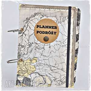 planner podróży vintage