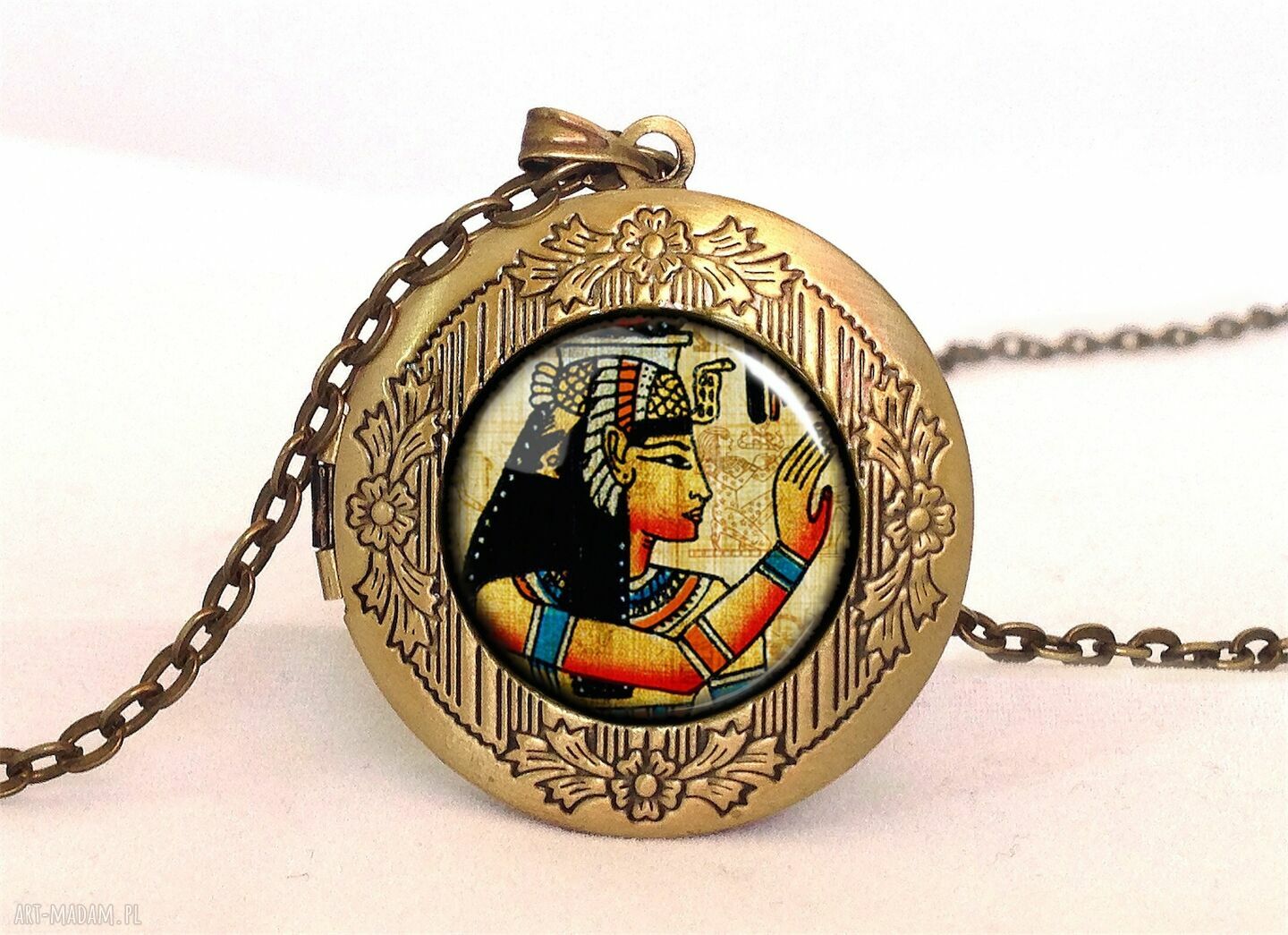 Hieroglify sekretnik łańuszkiem egipskie egipt podróżnika prezent