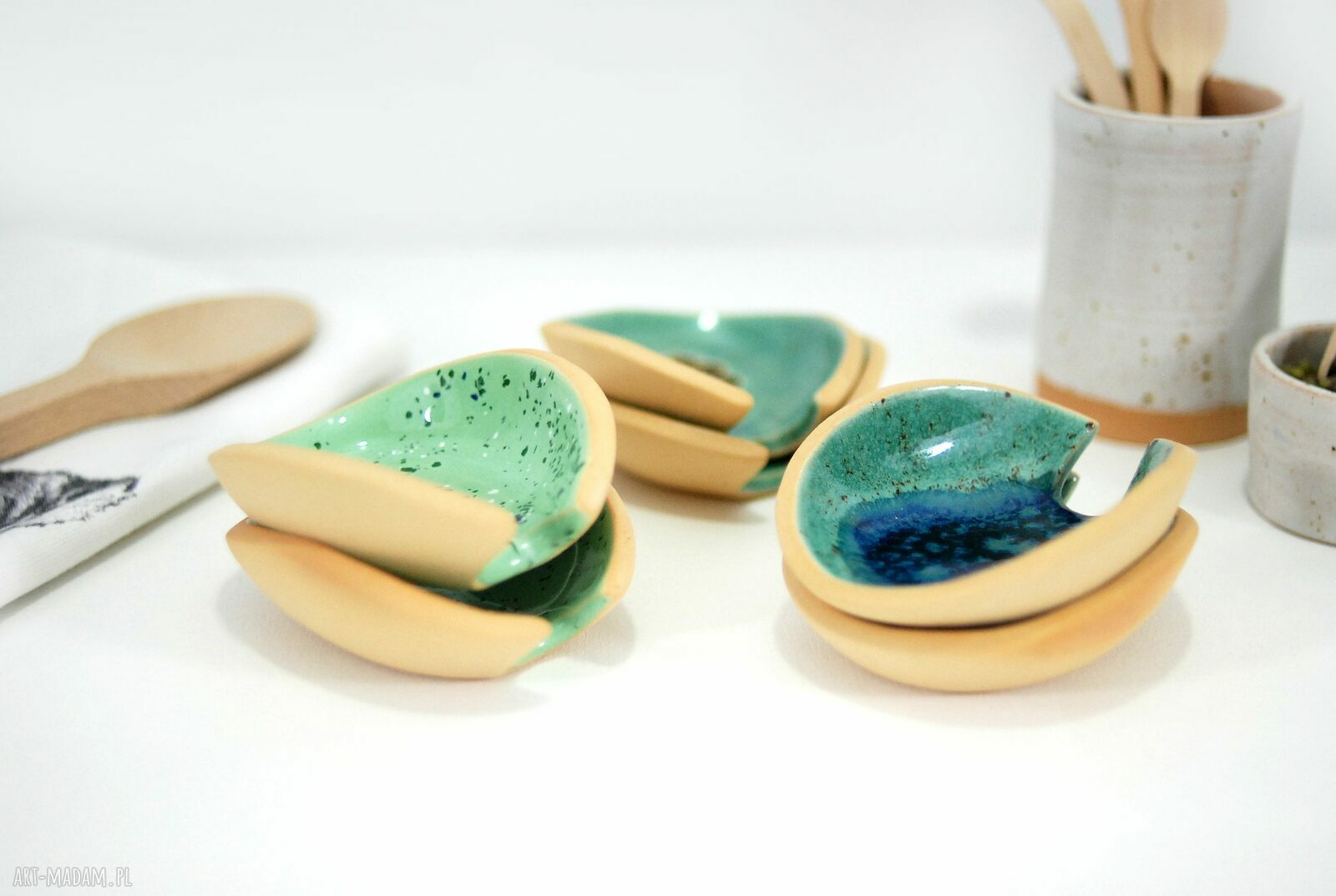 Ceramiczna podstawka pod łyżeczkę - lastryko