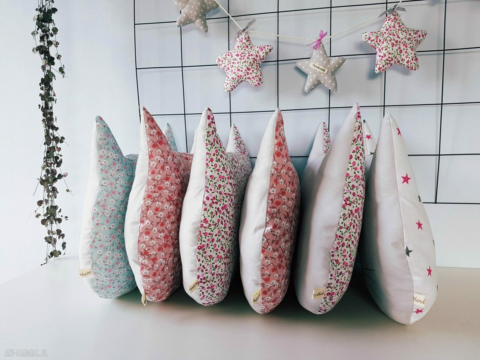 podusia kocia główka dwustronna HandMade