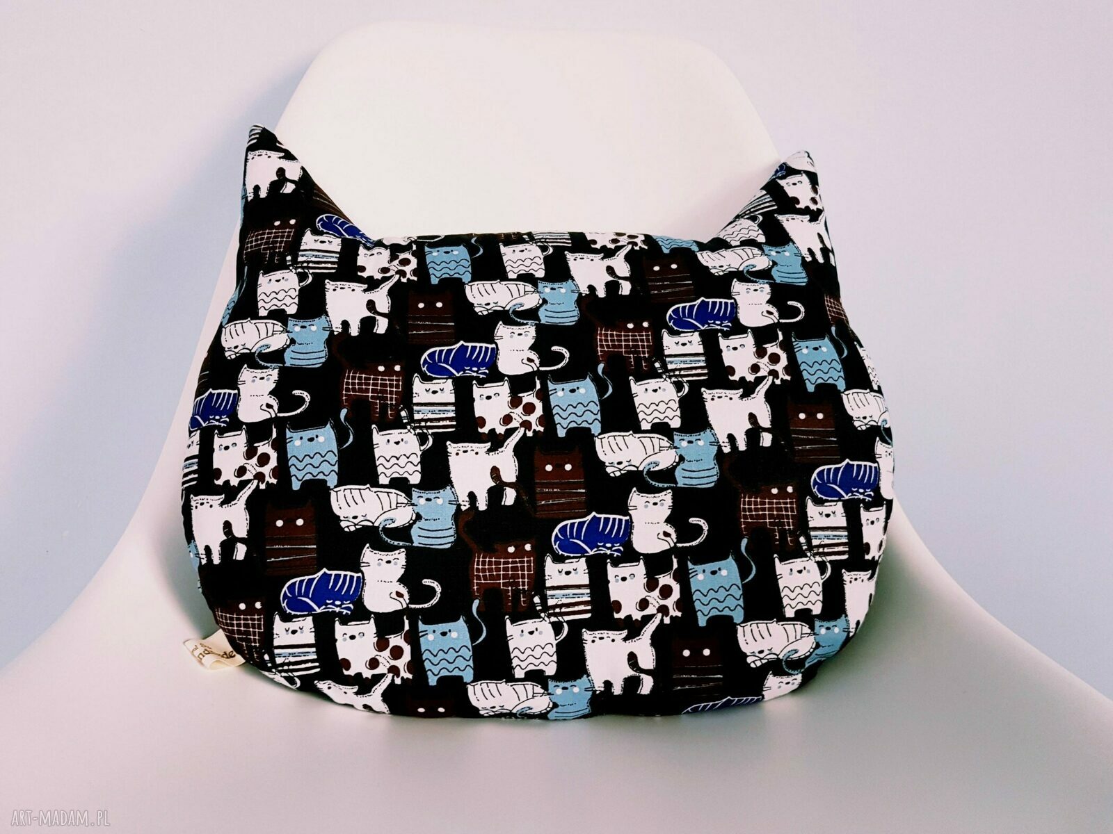 kocia poduszka handmade