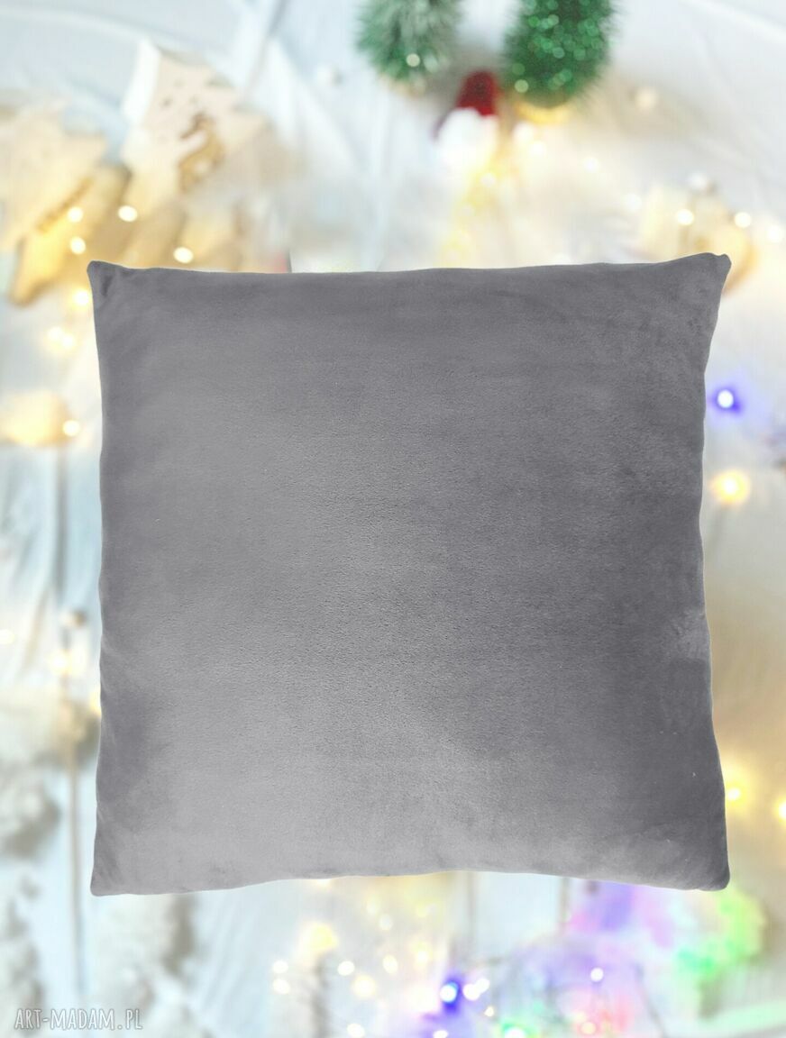 pod choinkę prezent: Poduszka bałwanek 40x40 cm świąteczna dekoracja