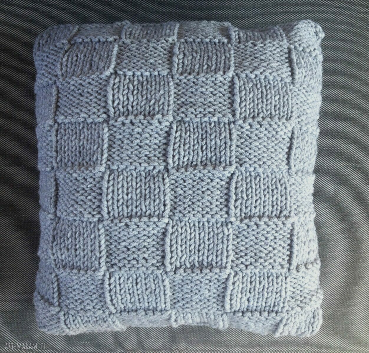 Poduszka dekoracyjna Quatro 50x50 cm - biała, geometryczna