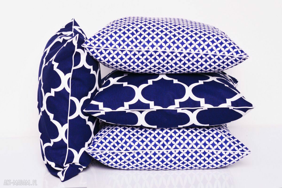 Poduszka FRESH NAVY BLUE 50x50cm od majunto