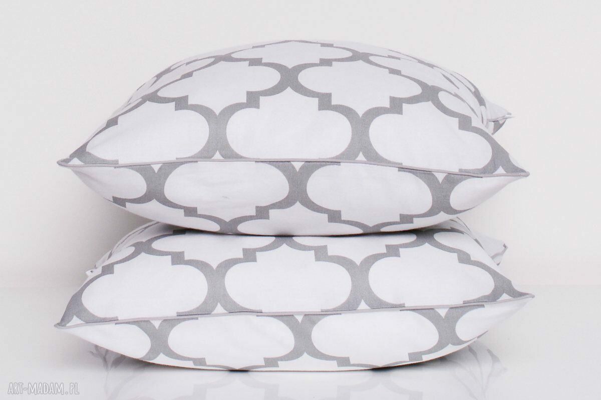 Poduszka FRESH GREY-WHITE 50x50cm od majunto