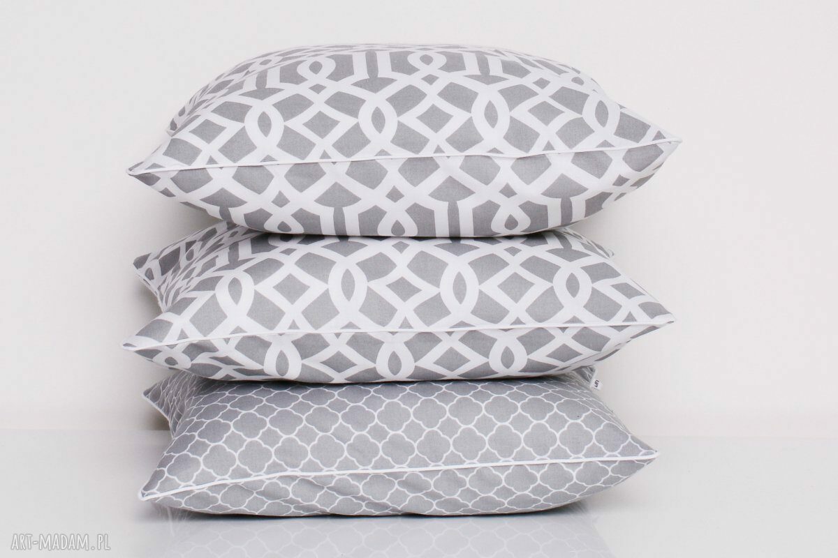 Poduszka IMPERIAL TRELLIS GREY 50x50cm od majunto