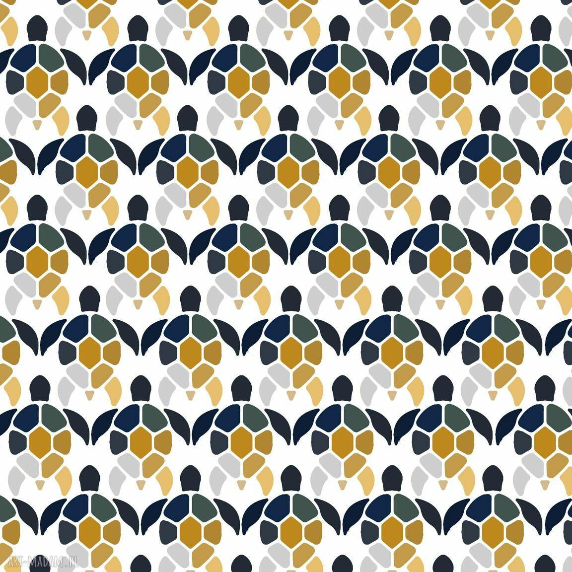 Poduszka ozdobna Turtle - geometryczny welur na sofę i kanapę