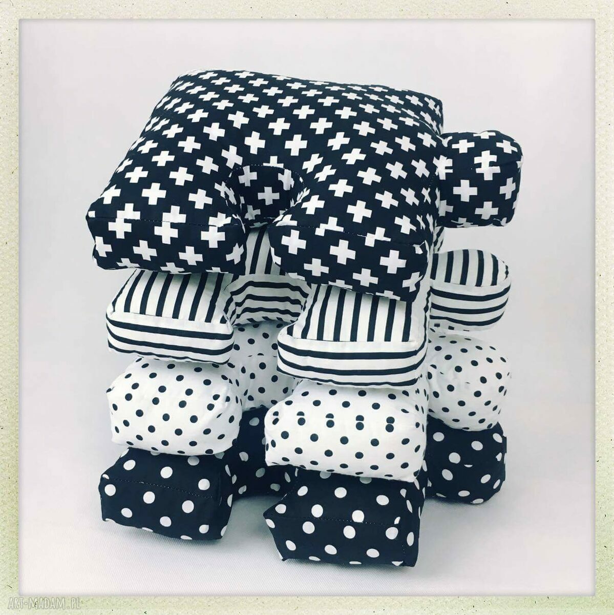 Poduszka Puzzel Groszki