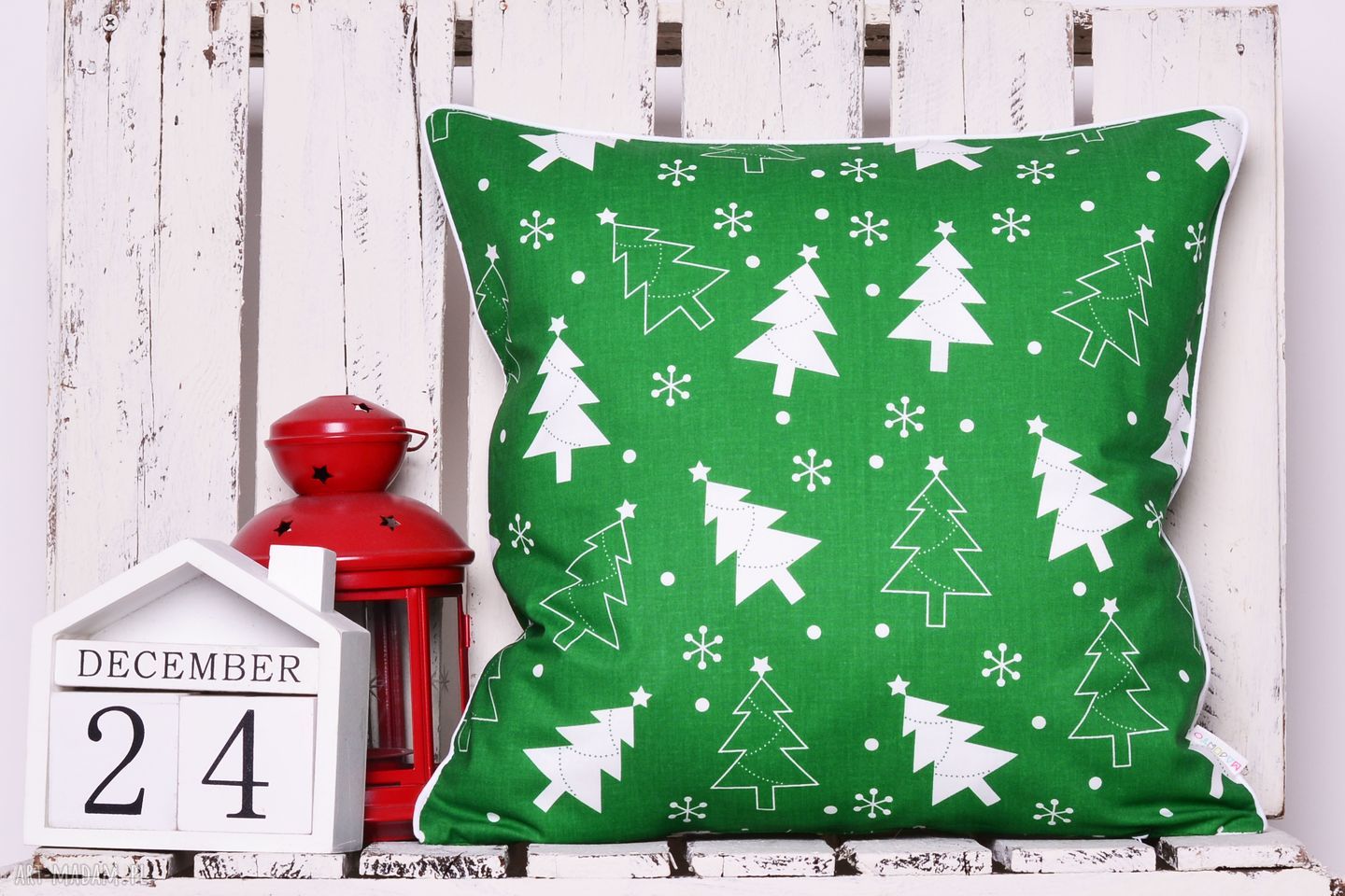 Poduszka XMAS Christmas tree GREEN 40x40cm