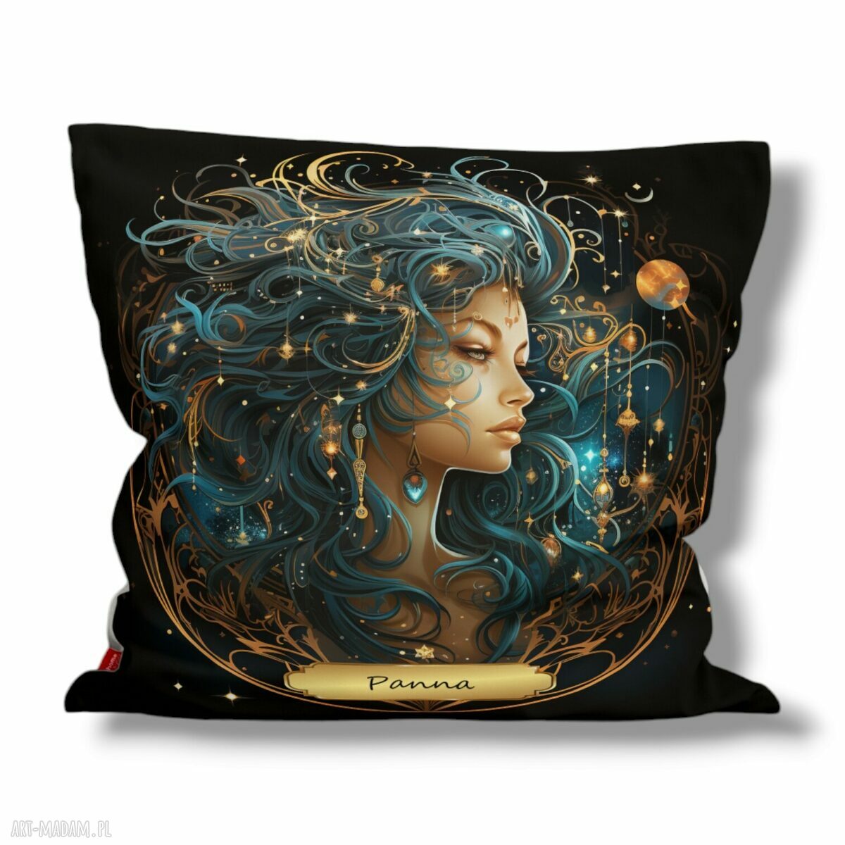 Welurowa poduszka ze znakami zodiaku i horoskopem - prezent, który dodaje charakteru