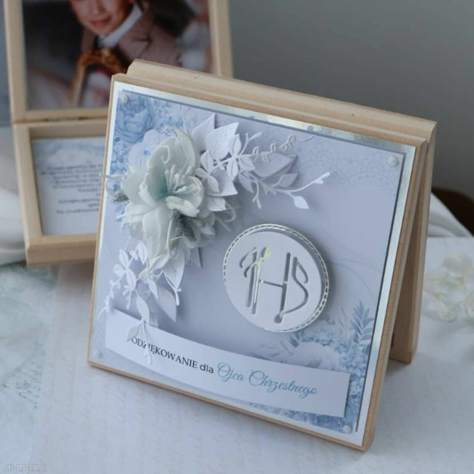 Podziękowanie dla Rodziców Chrzestnych z okazji Pierwszej Komunii - personalizowana pamiątka