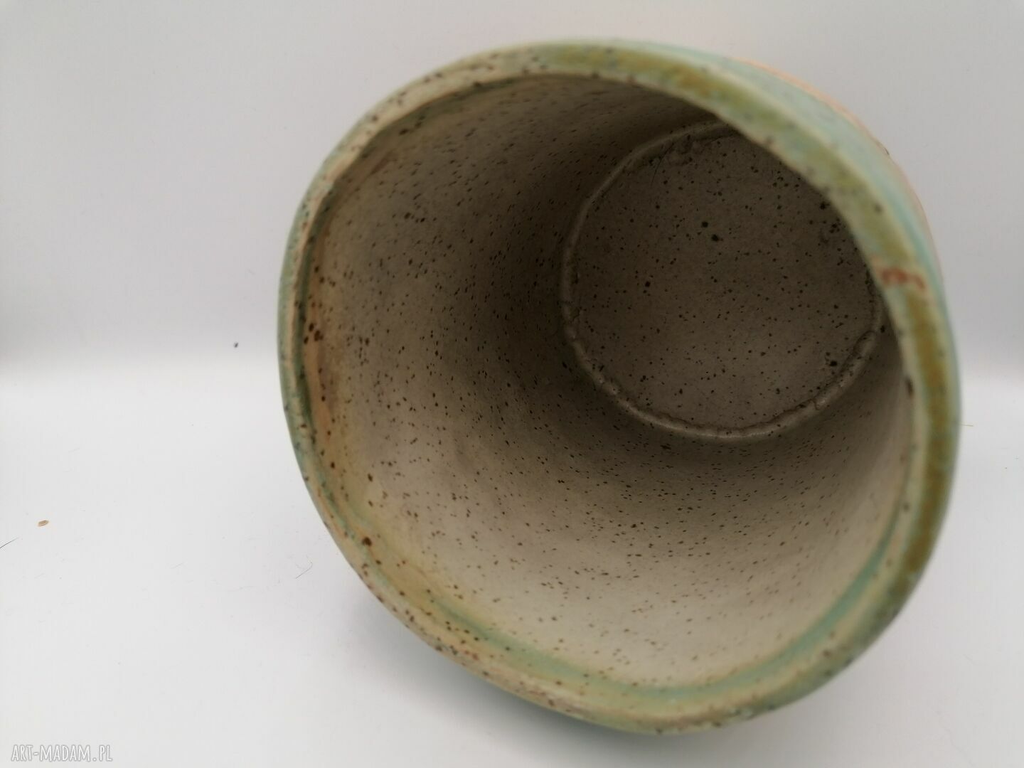 Pojemnik ceramiczny 'Mandala w turkusie'