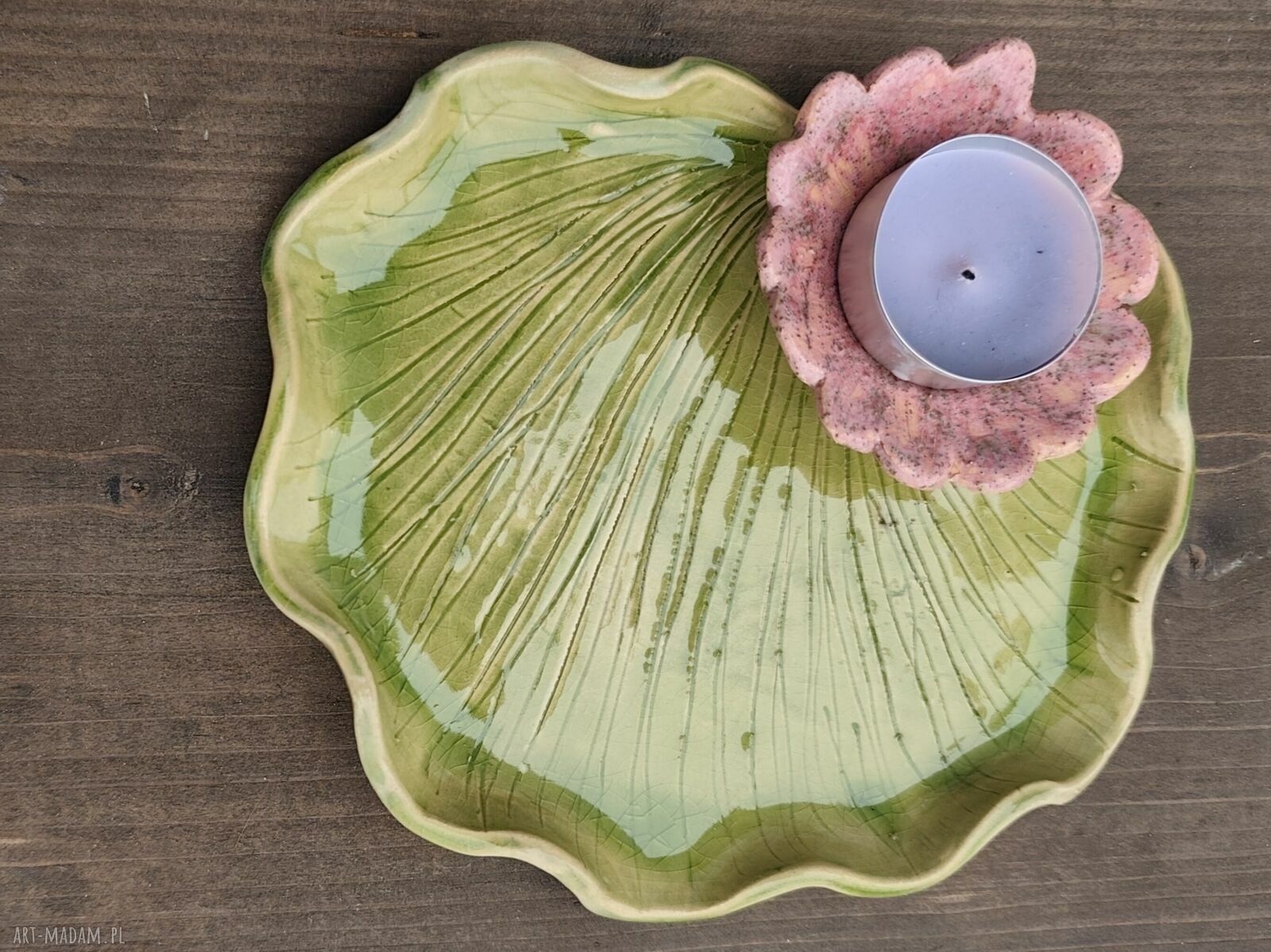 Pojemnik na świeczkę lub biżuterię - ceramiczny domek-lampionek Wolna Chwila