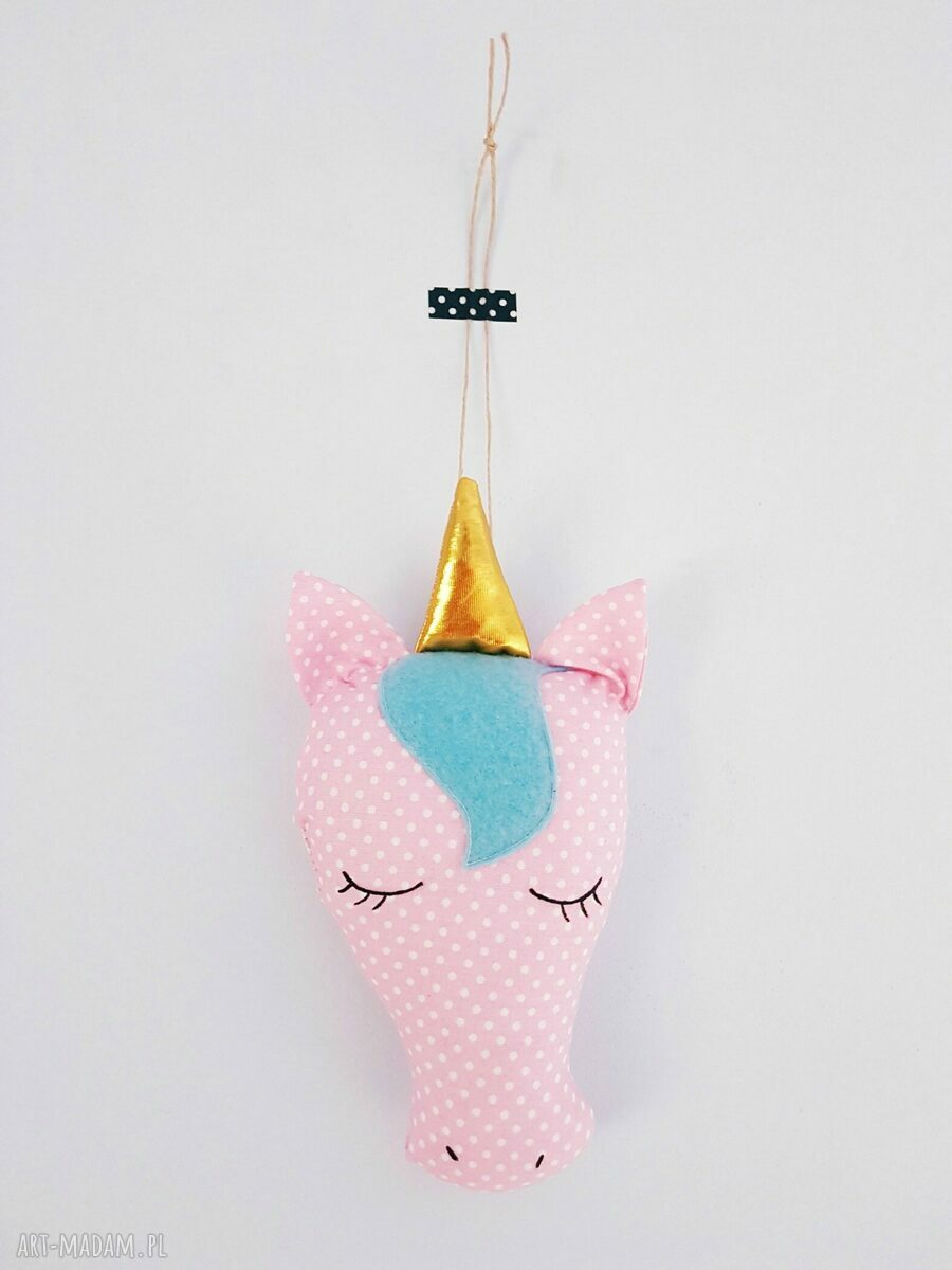 unicorn jednorożec ozdobna zawieszka nad łóżeczko handmade