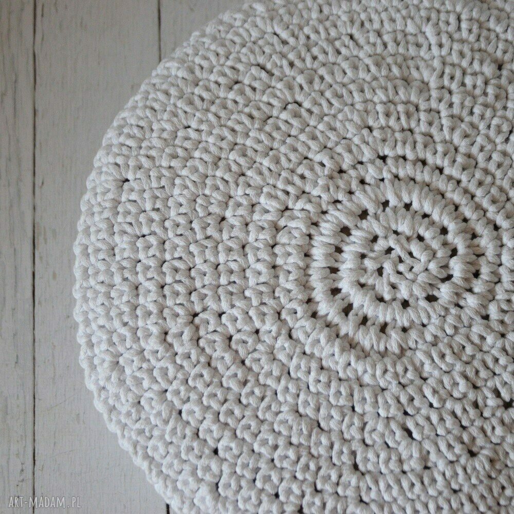 dom: pokrowiec na puf zamówienie handmade