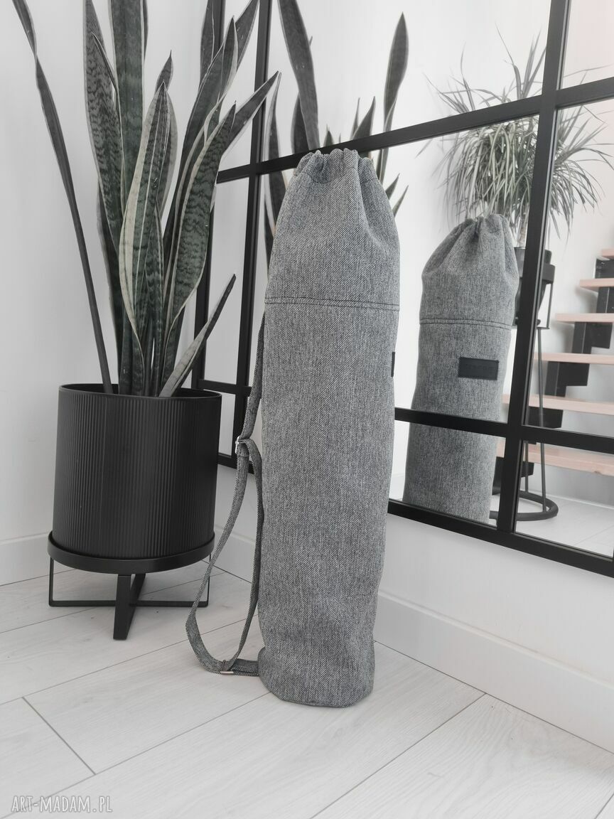 Ręcznie szyty pokrowiec na matę do jogi - torba Monest atelier