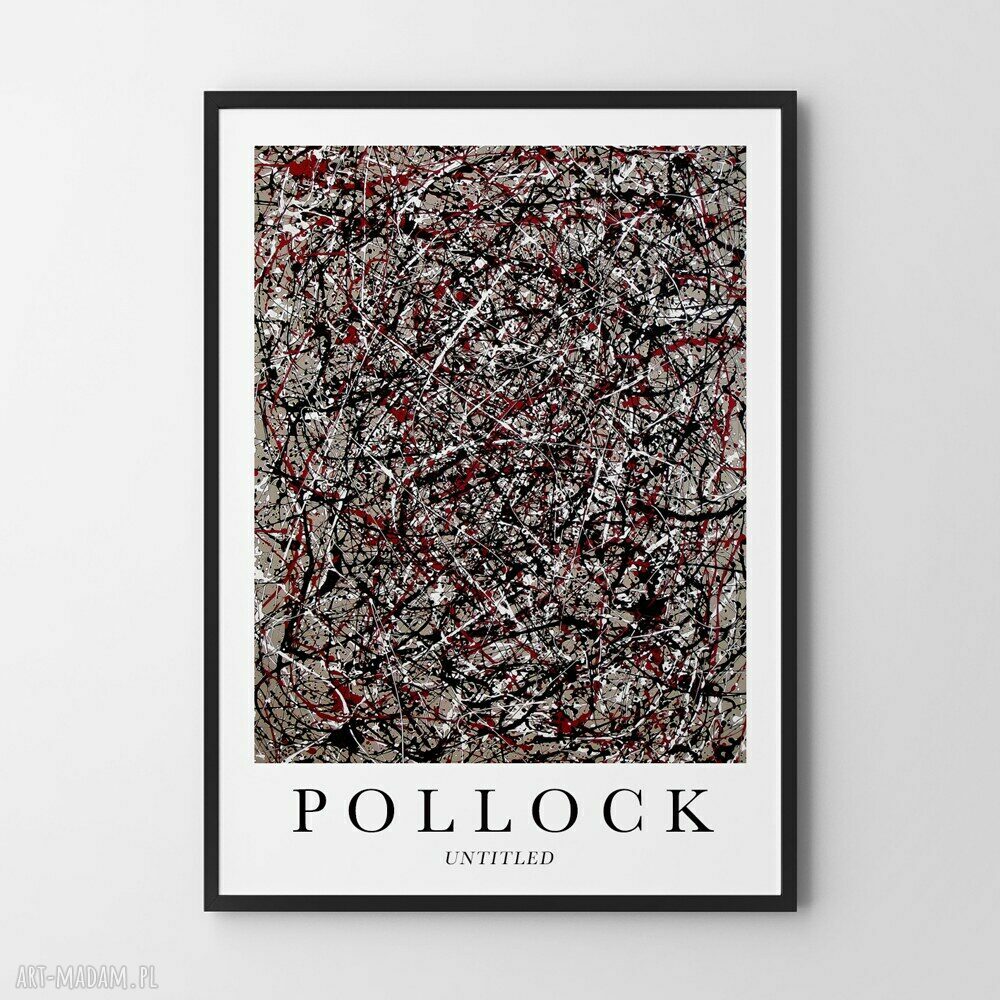 Pollock Untitled - plakat 50x70 cm (abstrakcja malarska)