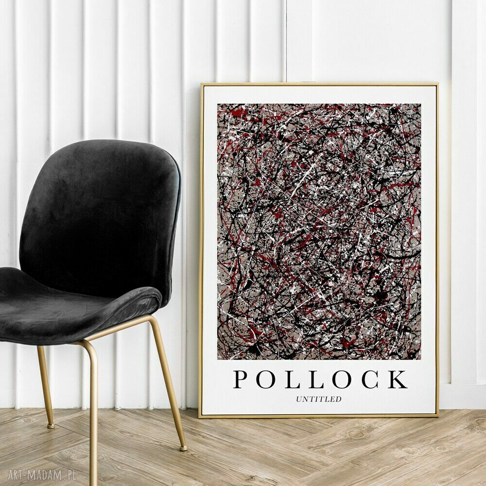 Pollock Untitled - plakat 30x40 cm do salonu i sypialni