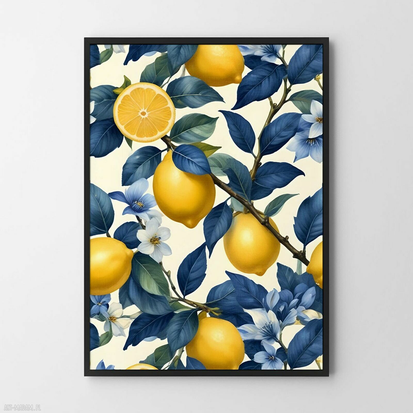 Plakat Południowe cytryny - format 30x40 cm (do kuchni)