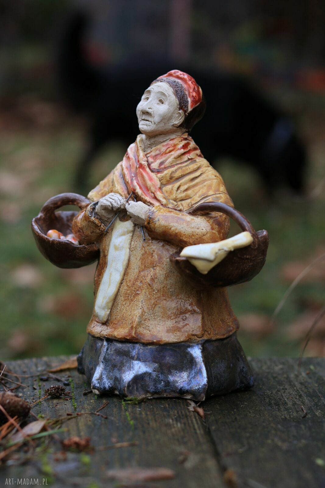 Pomarańczarka - figurka rzeźba ceramiczna Enio Art