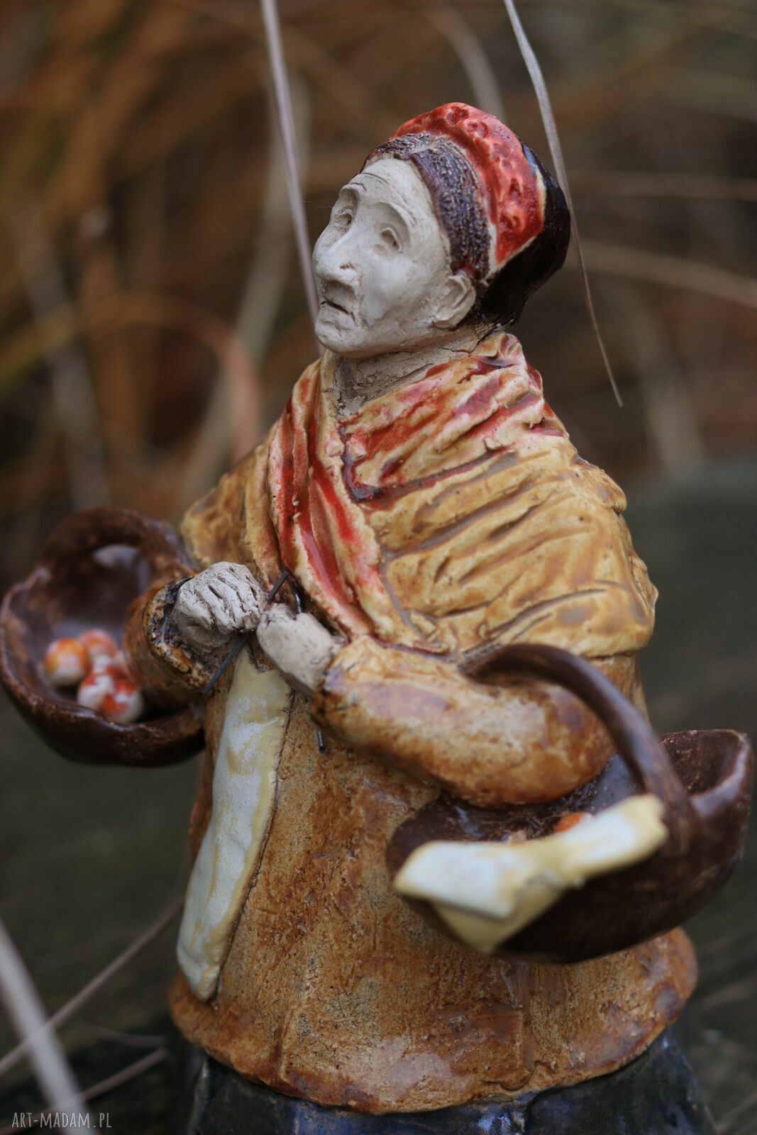 Pomarańczarka - figurka rzeźba ceramiczna Enio Art