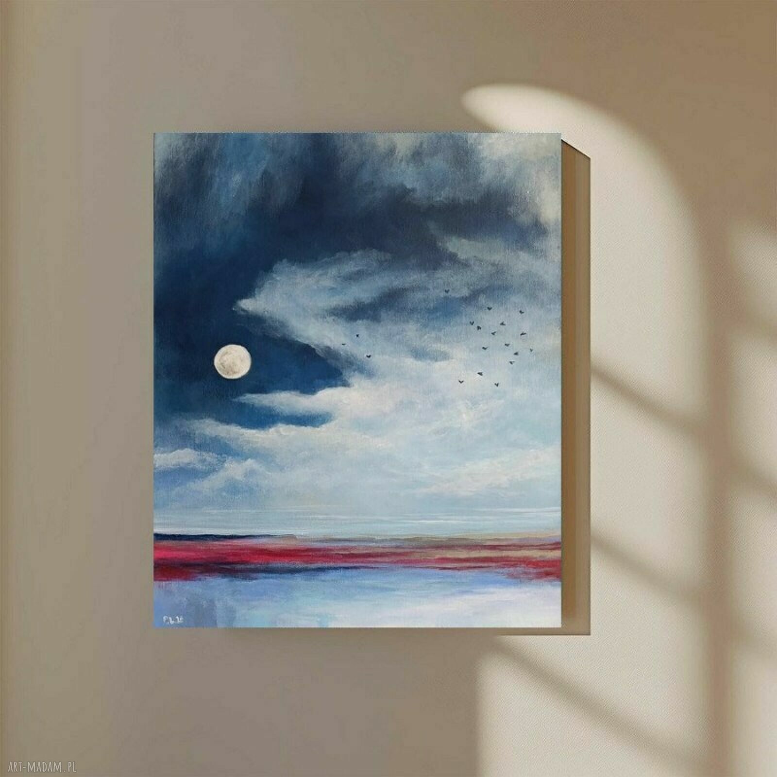 Obraz akrylowy „Pomiędzy nocą a świtem” 50x40 cm - pejzaż