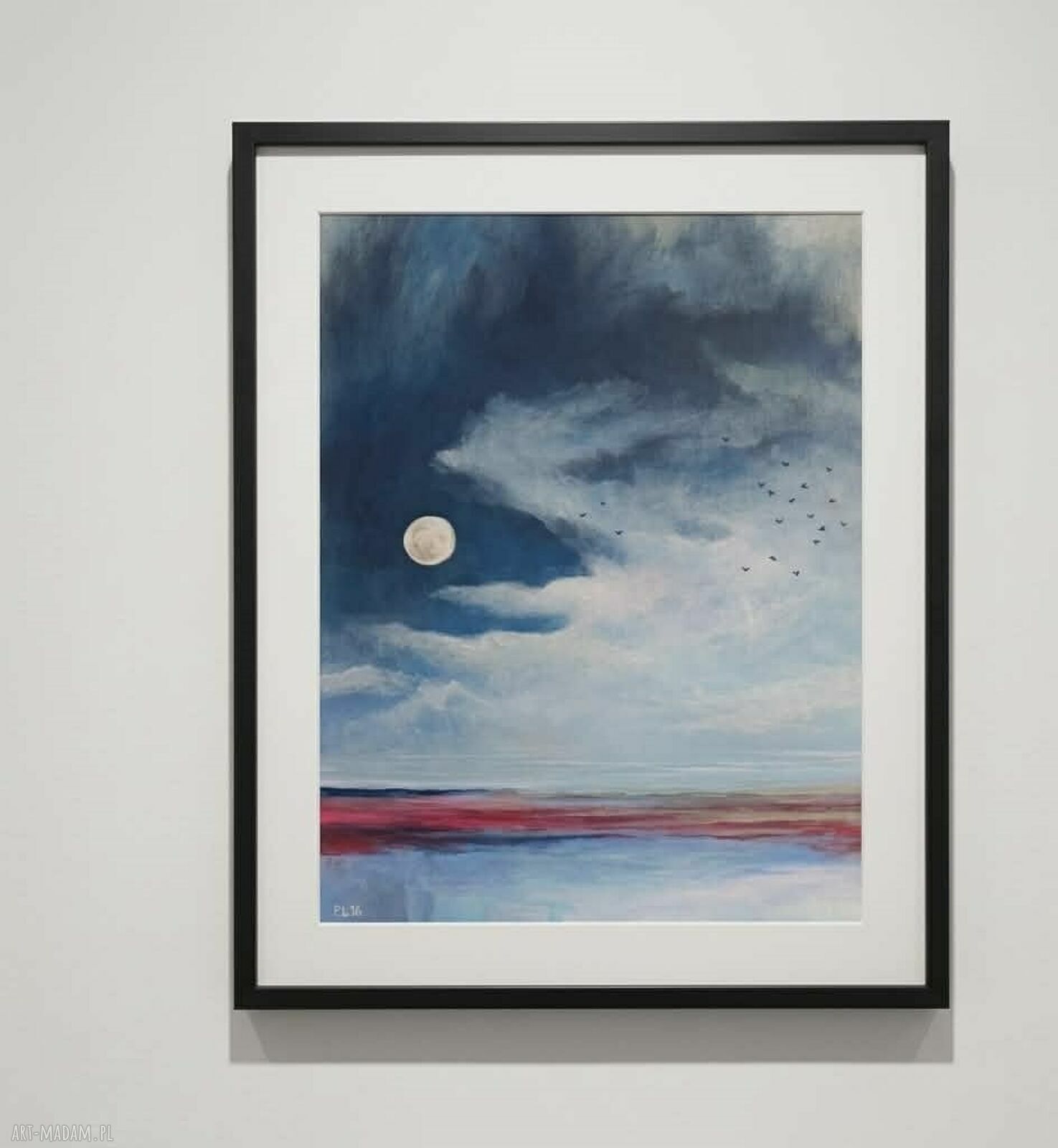 Pomiędzy nocą a świtem - obraz akrylowy 50x40 cm (pejzaż) na płótnie