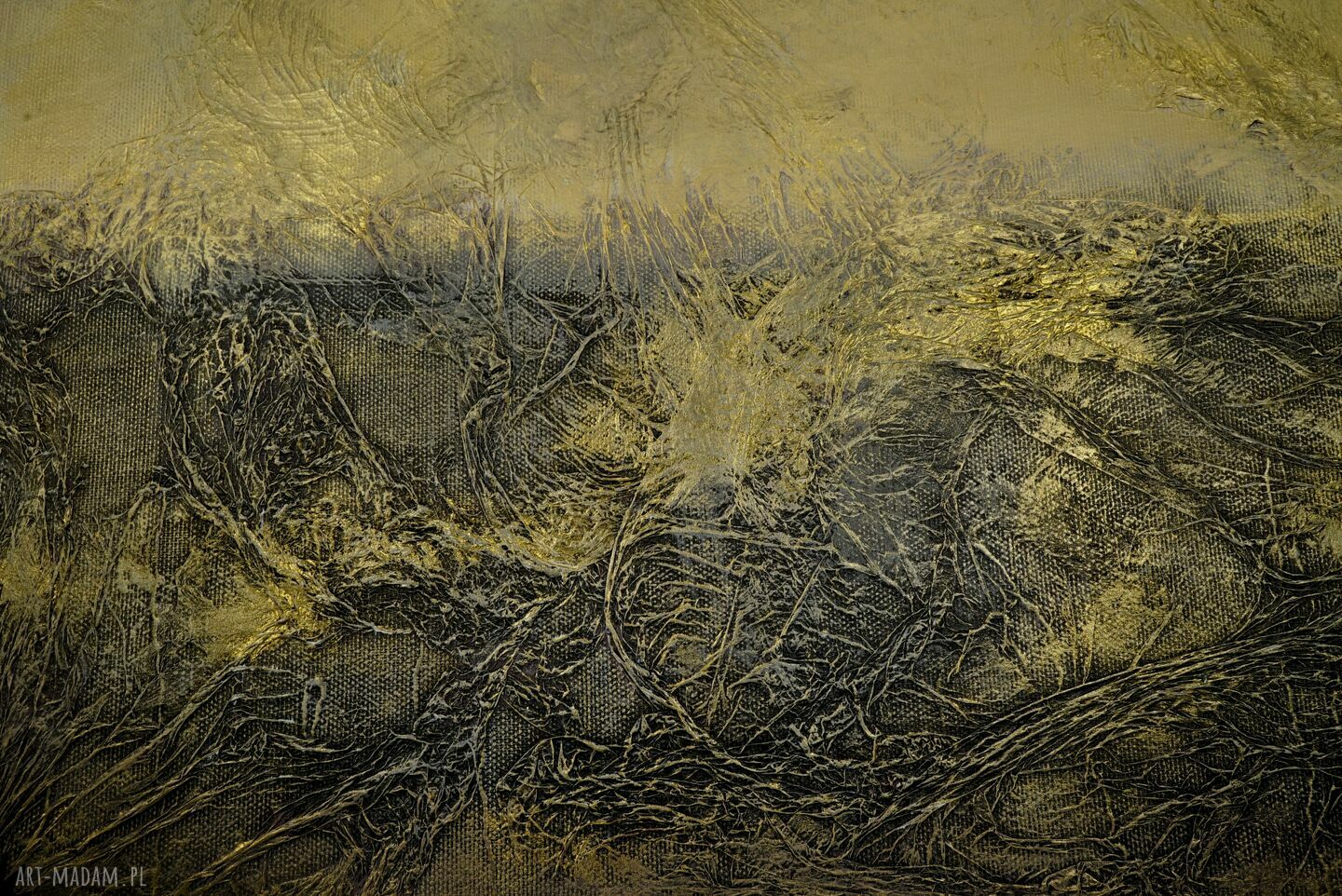 Pomroki 2 - abstrakcyjny obraz strukturalny 3D (2 x 60 x 60 cm)