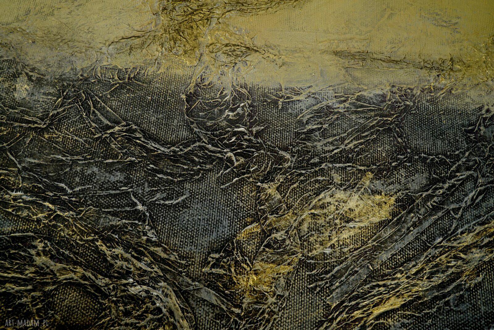 Pomroki 2 - abstrakcyjny obraz strukturalny 3D (2 x 60 x 60 cm)