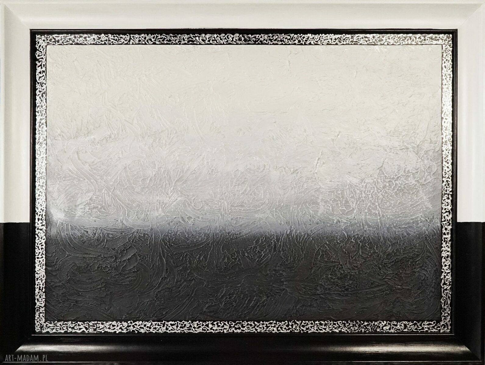 Pomroki 26 - obraz abstrakcyjny w ramie 59 x 79 cm