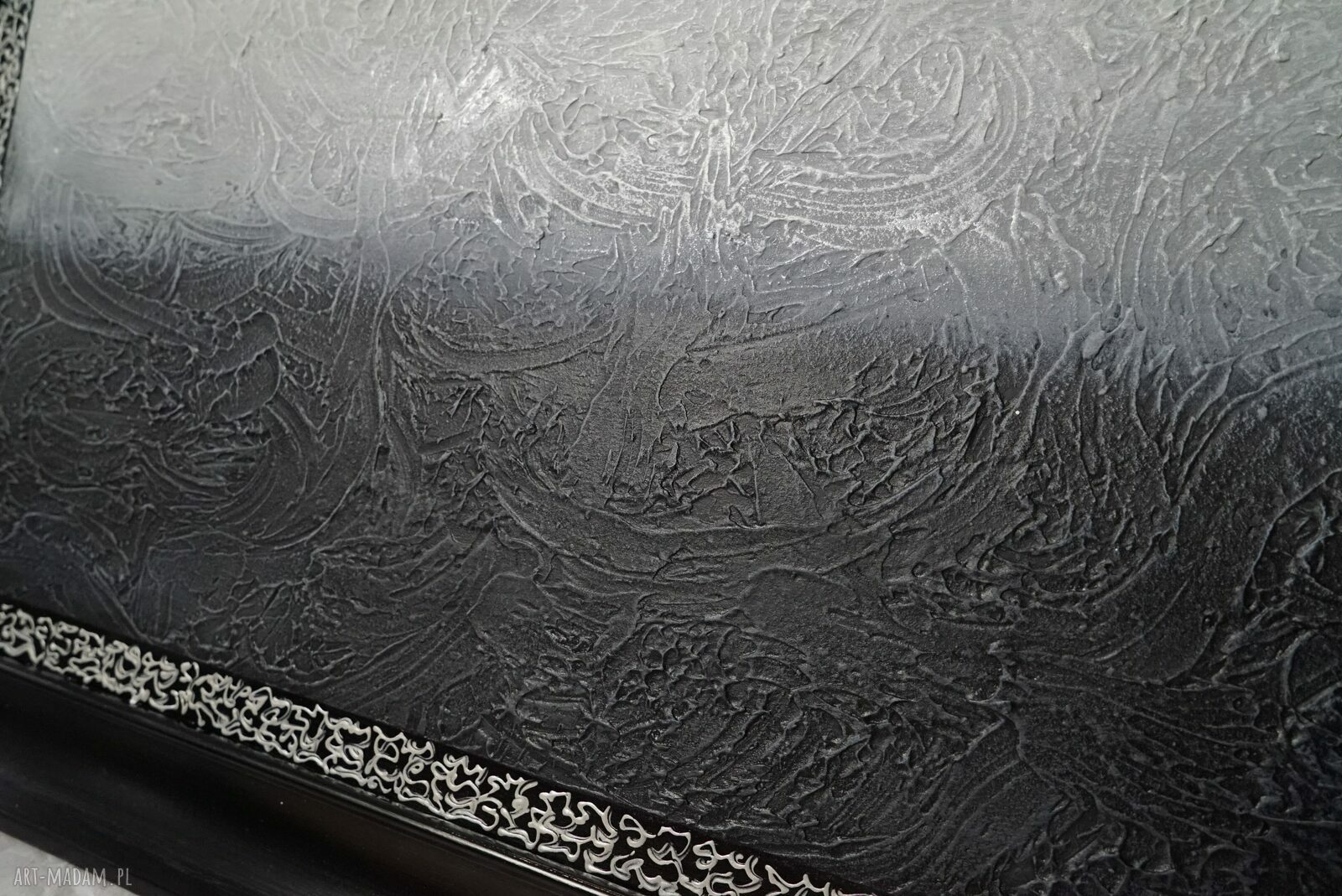 Pomroki 26 - obraz abstrakcyjny w ramie 59 x 79 cm