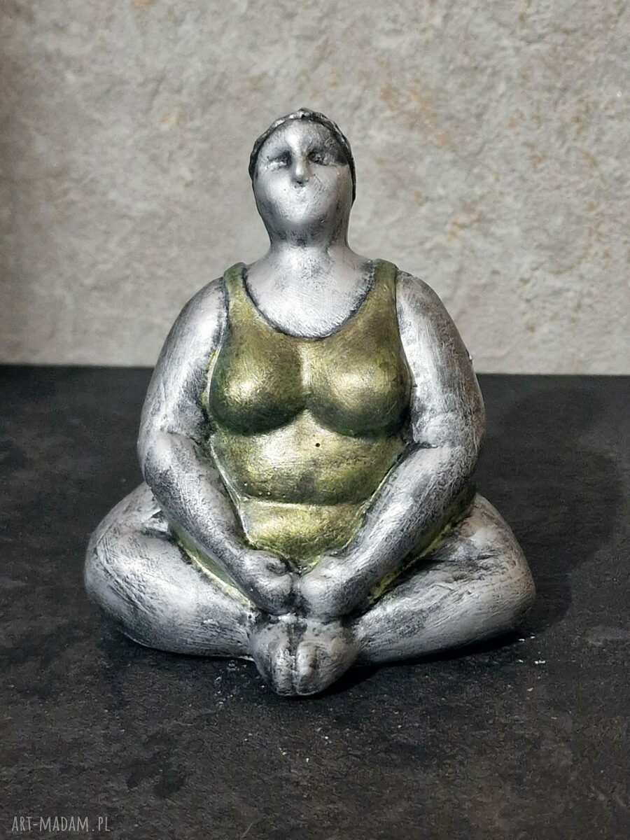 Poranna energia z... Justyną - rzeźba z gipsu (kobieca dekoracja handmade)