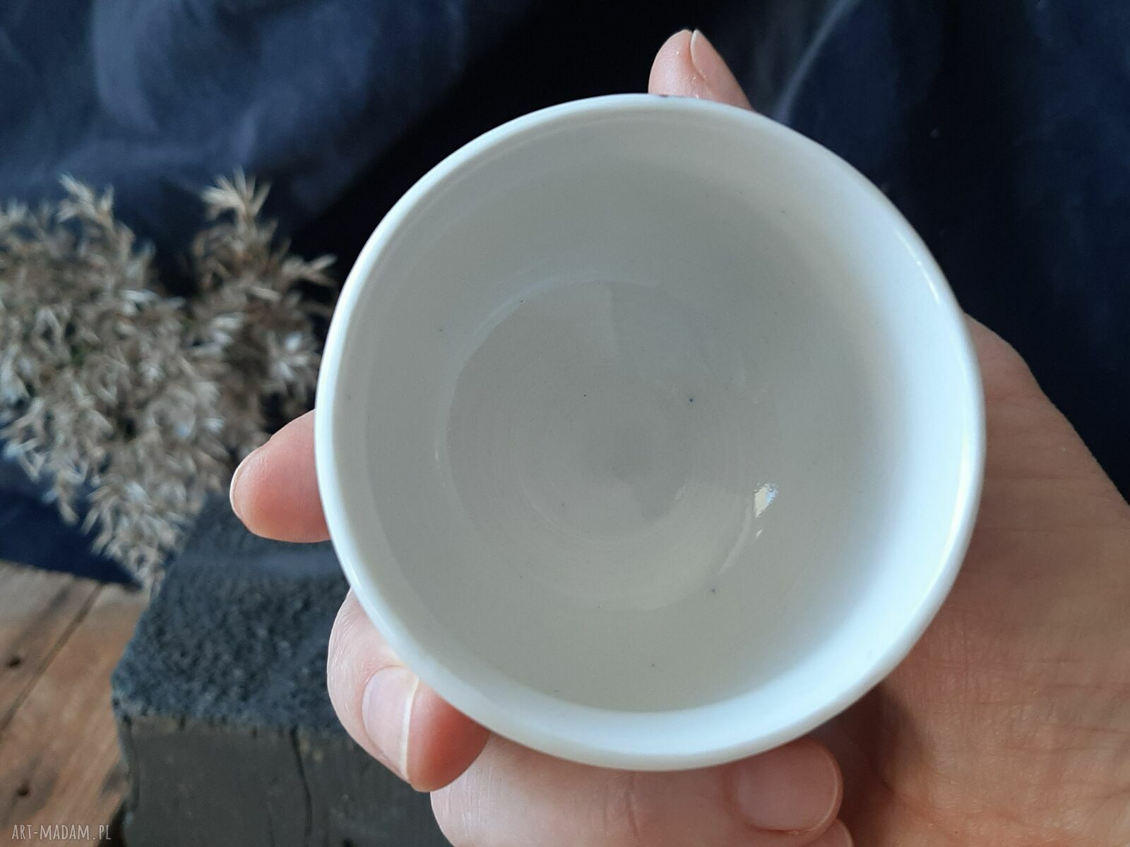 Porcelanowa czarka Bambusy 100 ml do herbaty i sake