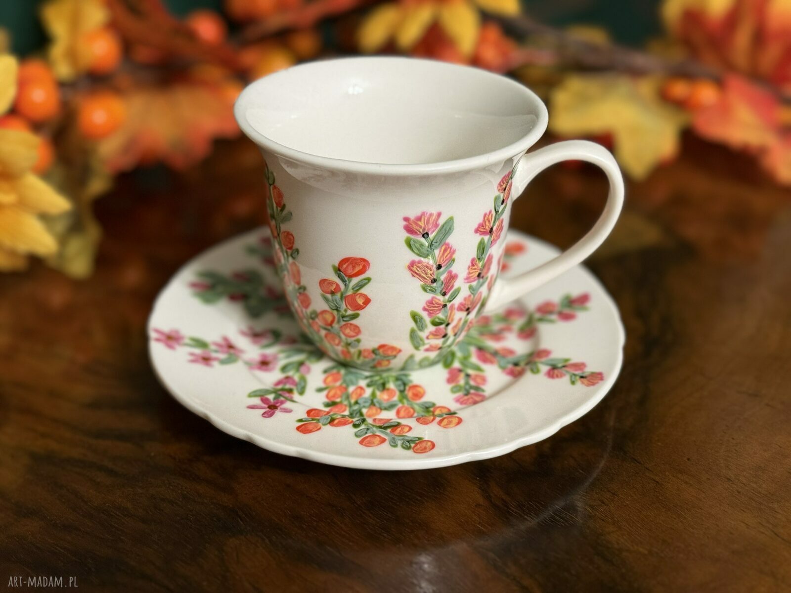 Filiżanka porcelanowa ręcznie malowana Kwiaty dla Ciebie 200 ml