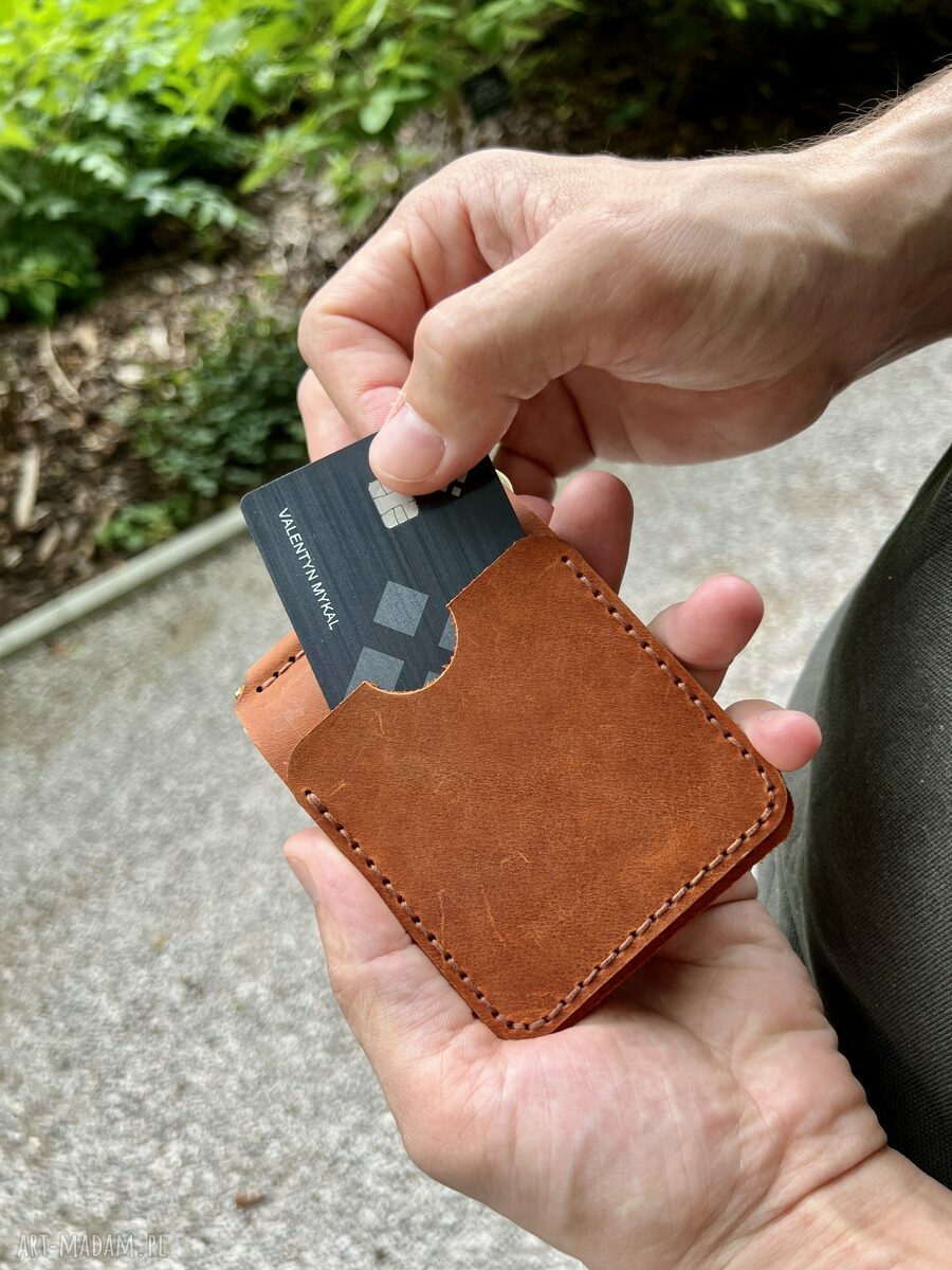 Portfel skórzany Bad Mother Fucker z klipsem na banknoty i karty (8 x 11 cm)