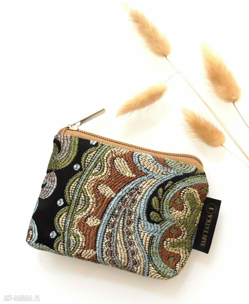 Portfel etui na karty Żakard India