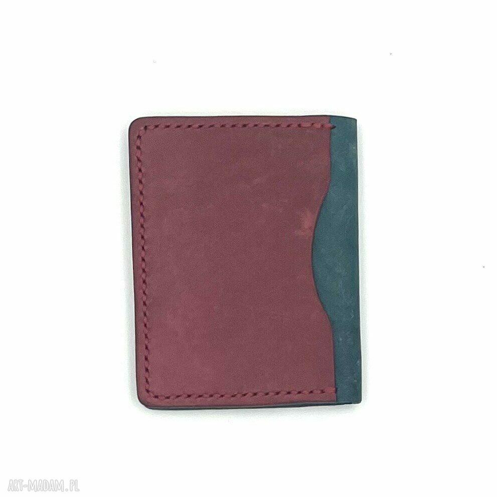 portfele: Portfel na karty ze skóry ręcznie uszyty. hand made