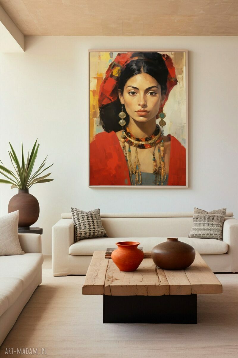 Portret kobiety - plakat 61x91 cm Hogstudio