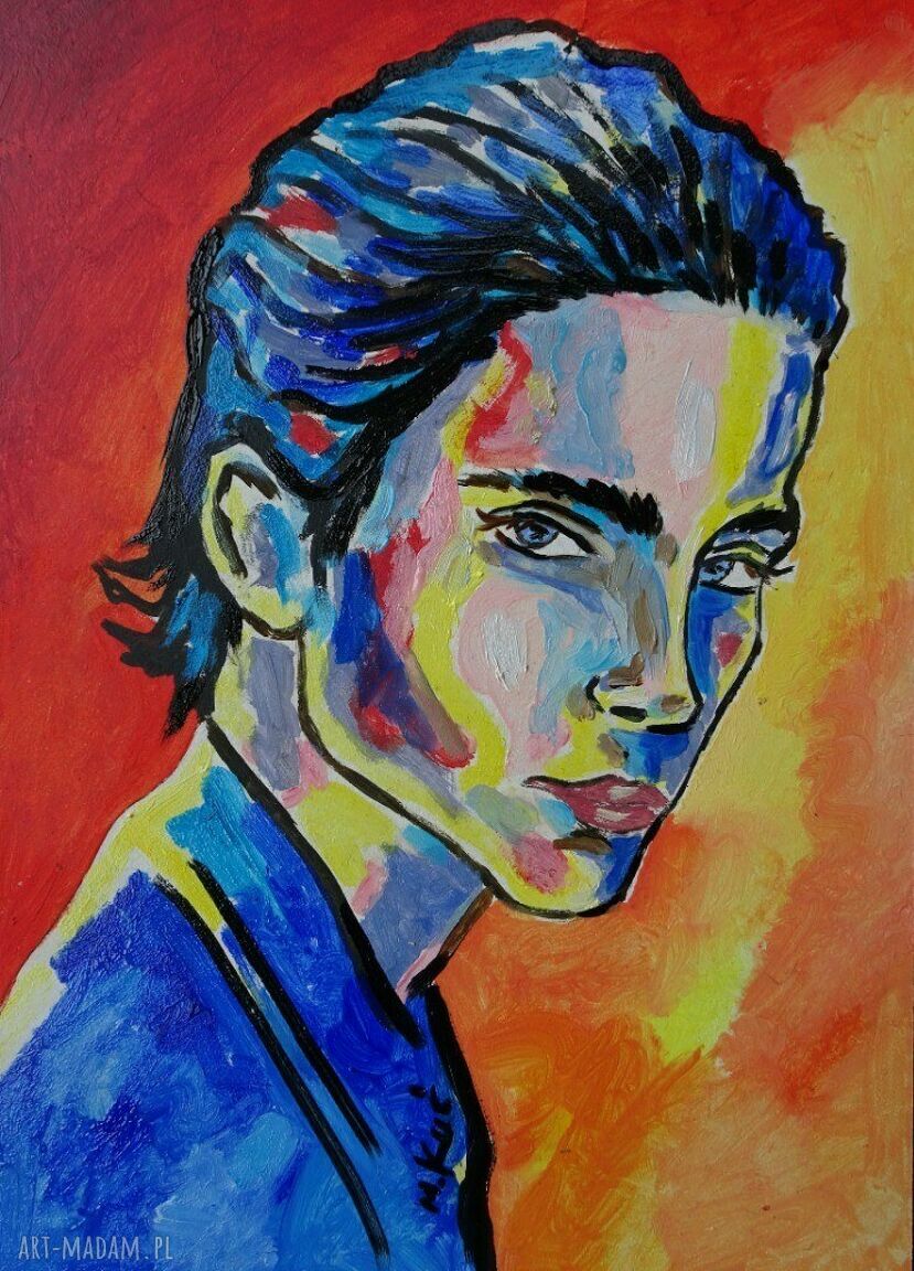 Portret olejny Paula Atreidesa z Diuny - ręcznie malowany obraz