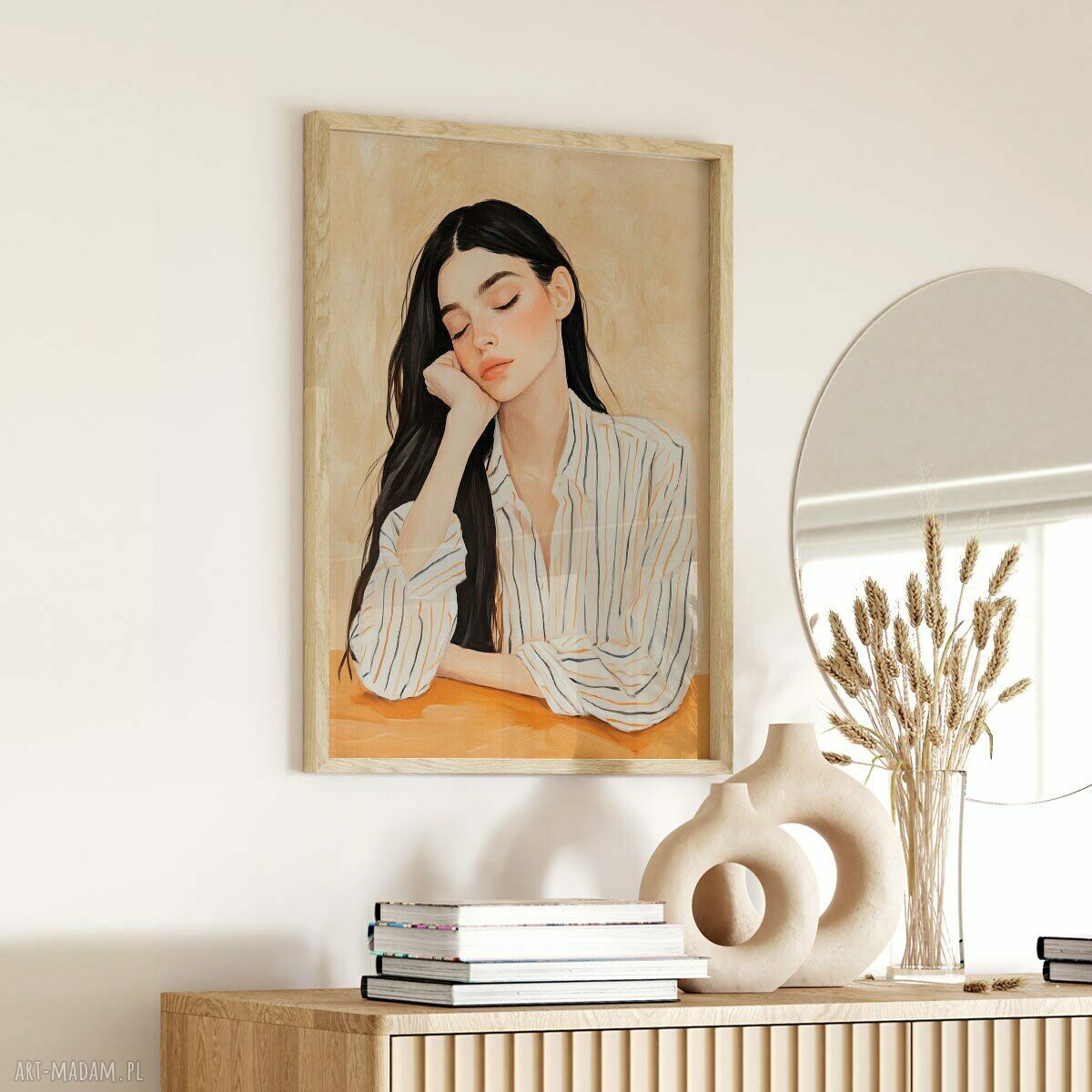 Plakat Portret Dziewczyny 61x91 cm - modny akcent do Twojego salonu