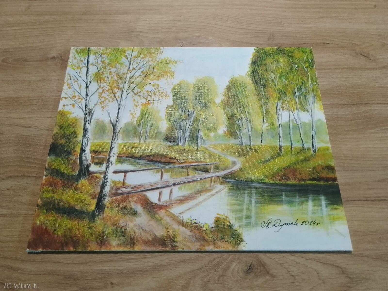 Dyptyk „Natura pędzlem malowana” - zestaw 2 ręcznie malowanych obrazów akrylowych