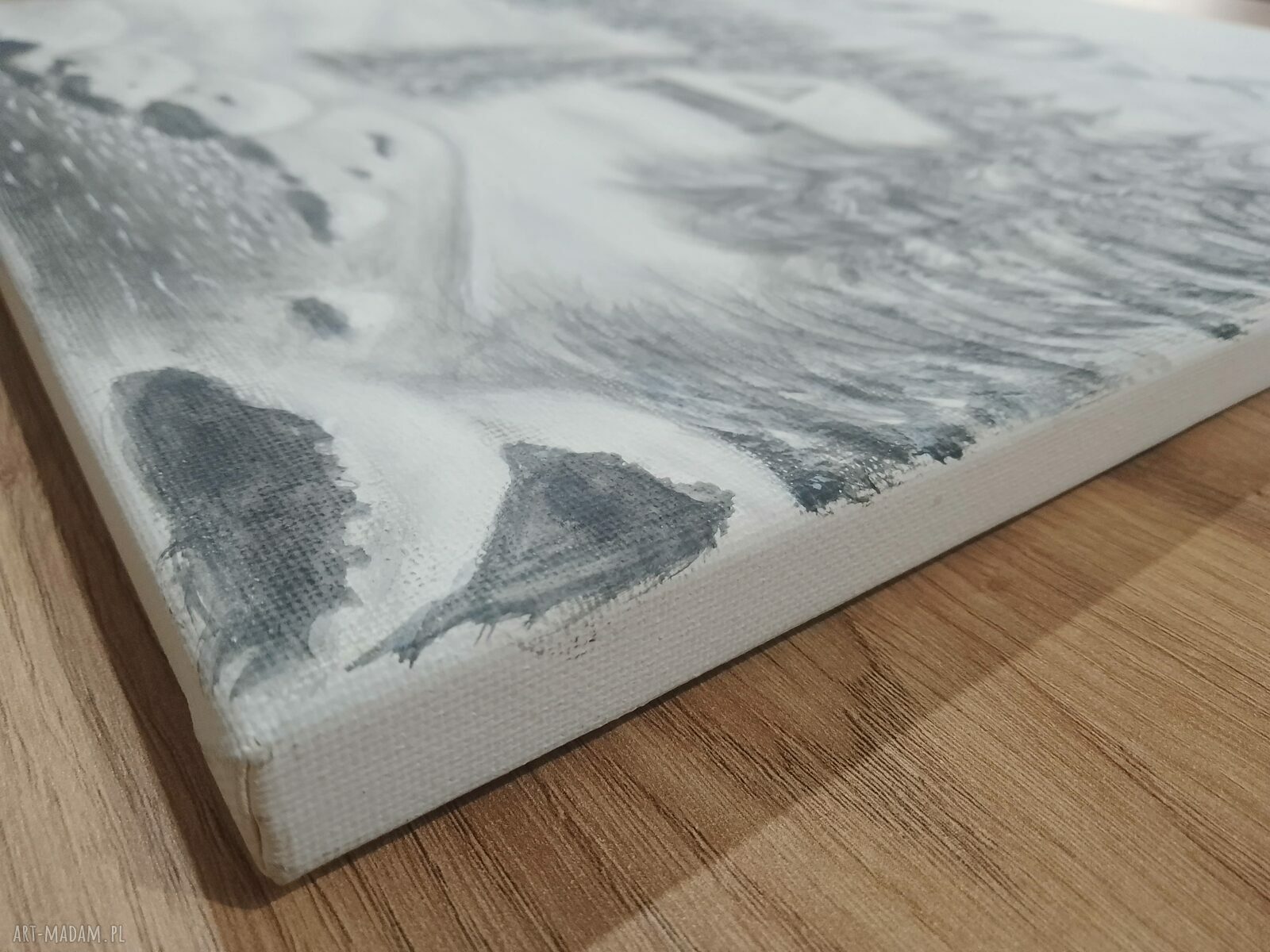 Zestaw 3 obrazów skandynawskich - Tryptyk 'Zimowy spokój' 3x40x30 cm
