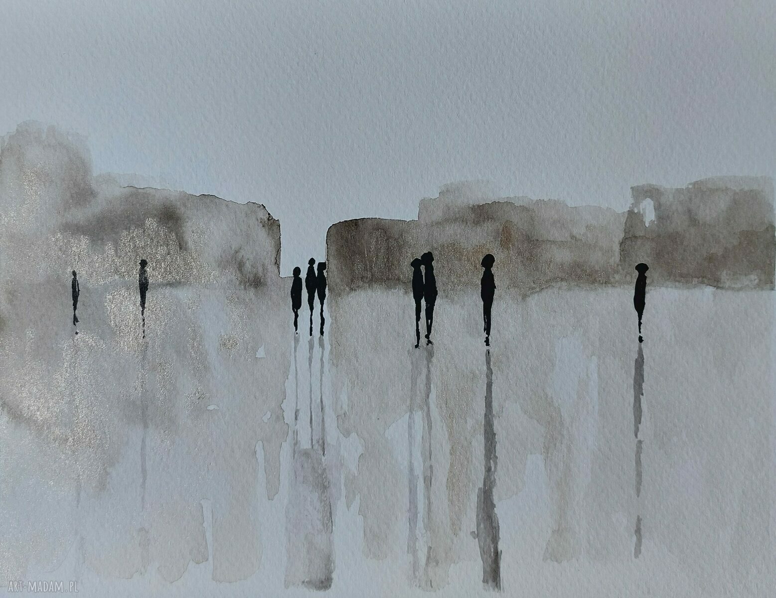 Cztery akwarele „Postacie” - zestaw 24x18 cm (fantastyka)